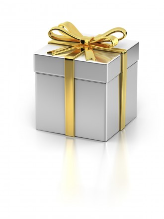 Gold & Silver/White Gift Box