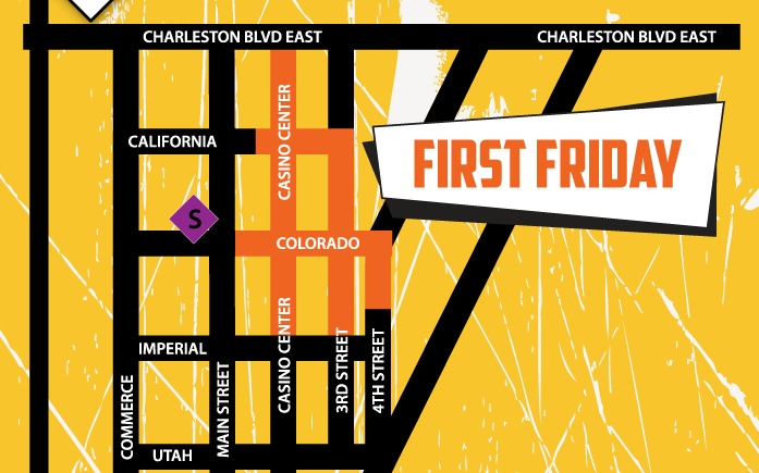First Friday Las Vegas Map Tourist Map Of English
