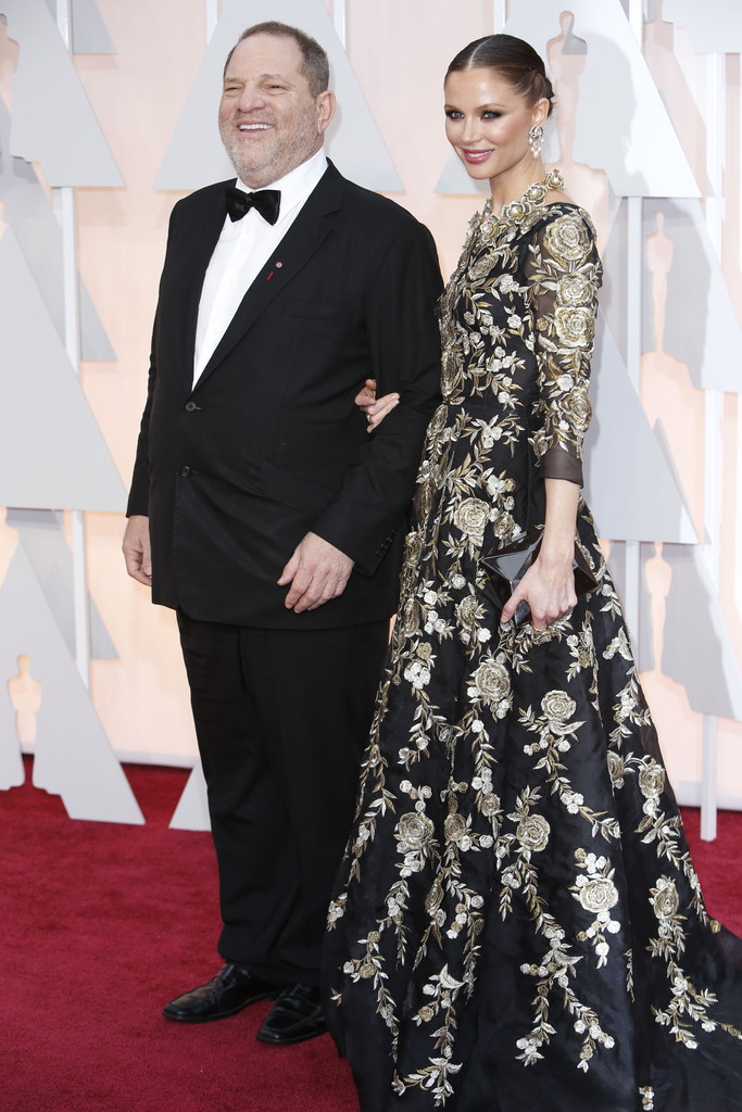 Harvey Weinstein and Georgina Chapman -Oscars 2015